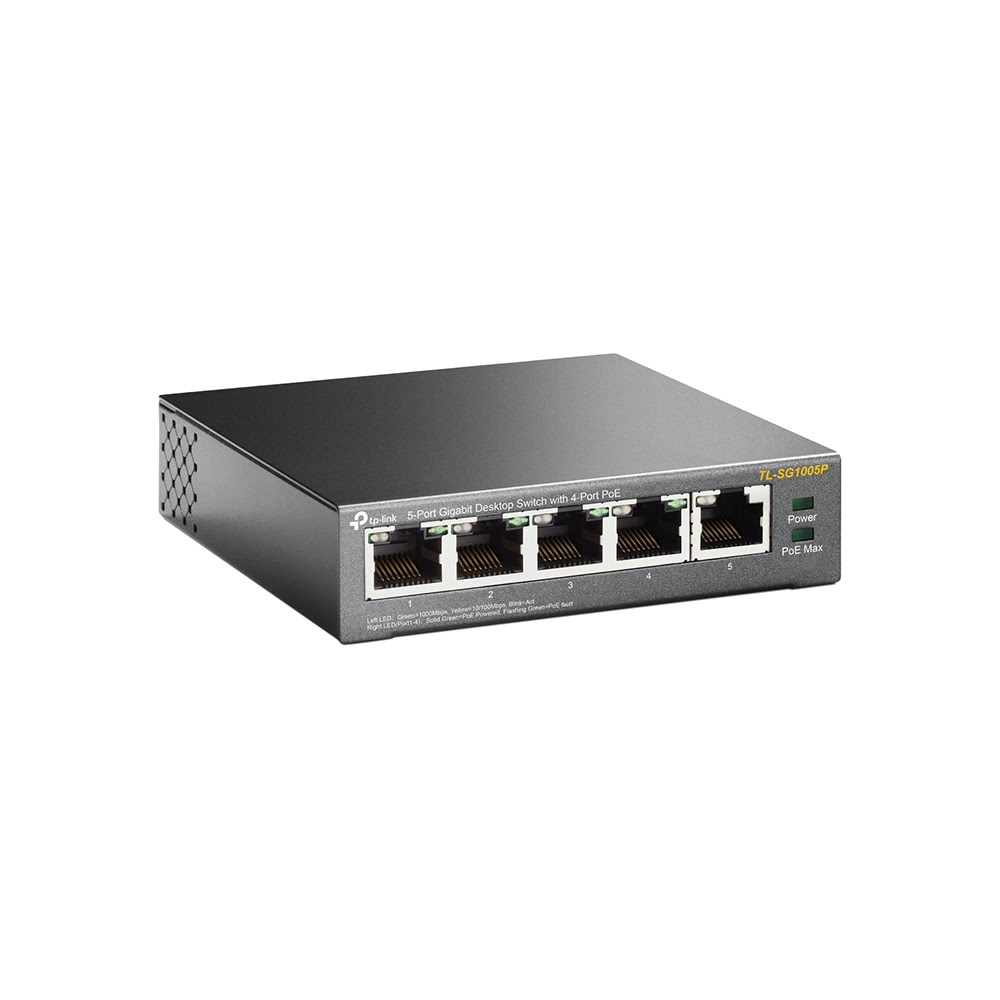 Switch TP-Link TL-SG1005P - 5 Ports Gigabit dont 4 PoE - 2