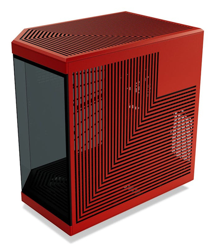 Hyte MT/Sans Alim/E-ATX Rouge - Boîtier PC Hyte - grosbill-pro.com - 5