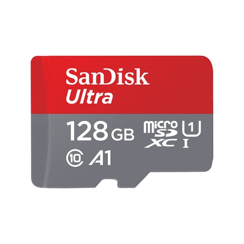 Grosbill Carte mémoire Sandisk 128GB SanDisk Ultra microSDXC+Adapter