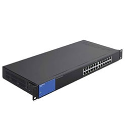 Grosbill Switch Linksys Commutateur Gigabit 24 ports (LGS124) - 24 (ports)/10/100/1000/Sans POE/Non manageable