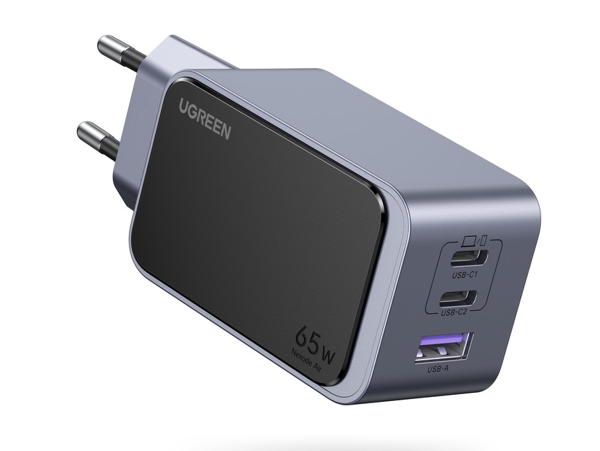 Chargeur Nexode S USB-A+2xUSB-C/65W/Gris - Accessoire téléphonie UGREEN - 0