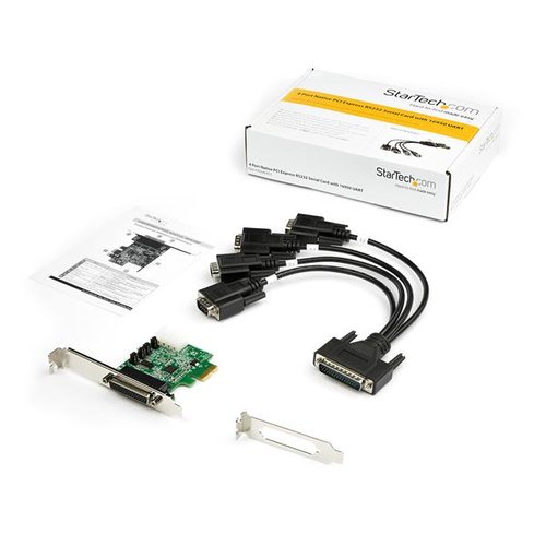 4 PORT PCI-E RS232 SERIAL CARD - Achat / Vente sur grosbill-pro.com - 6