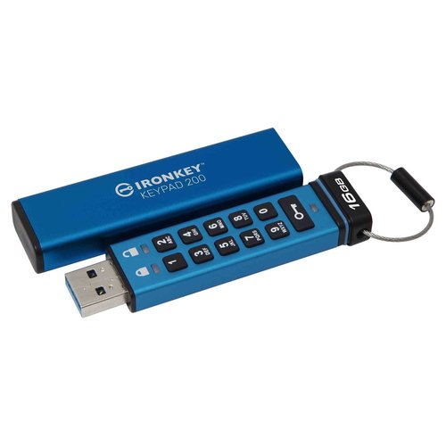 16GB IRONKEY KEYPAD 200 AES-256 - Achat / Vente sur grosbill-pro.com - 1