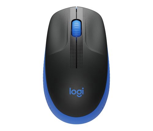 Grosbill Souris PC Logitech M190 Full-size wireless mouse - BLUE