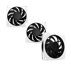 Apex Stealth Metal 120mm - 2000rpm Blanc Pack de 3