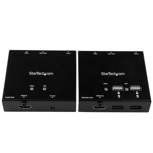 HDMI over CAT6 Extender with USB - 50.2m - Achat / Vente sur grosbill-pro.com - 1