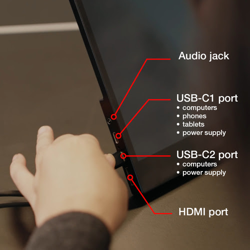 PMT-15 - Moniteur tactile portable 15,6" - Achat / Vente sur grosbill-pro.com - 3