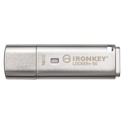 Grosbill Clé USB Kingston Clé 16Go USB 3.2 IronKey Locker+ 50 IKLP50/16GB 