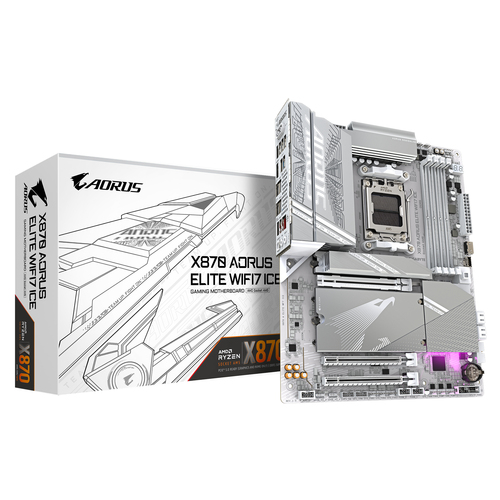 Gigabyte X870 A ELITE WF7 ICE ATX  - Carte mère Gigabyte - 0