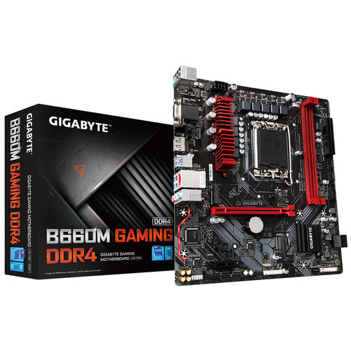 image produit Gigabyte B660M GAMING DDR4 - B660/LGA1700/DDR4/mATX Grosbill