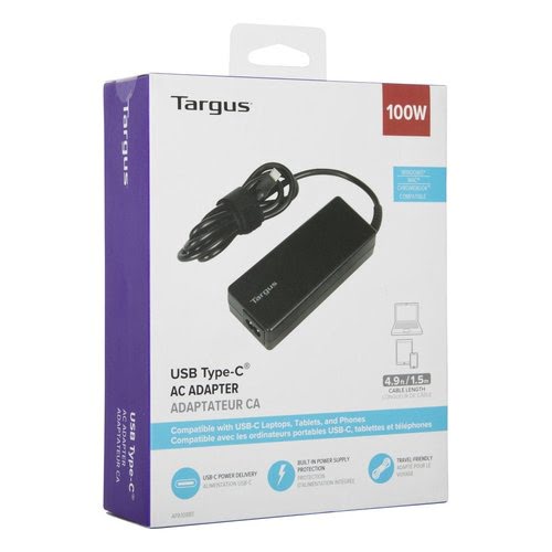 Targus USB-C 100W PD Charger Black - Achat / Vente sur grosbill-pro.com - 7