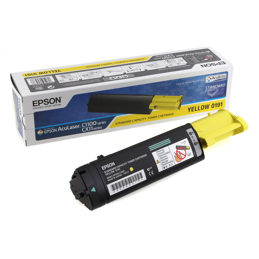 Toner C1100 S050191 Jaune pour imprimante Laser Epson - 0