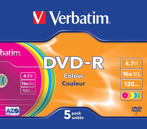 DVD-R/4.7GB 16xspd Colour 5pk SlimCase - Achat / Vente sur grosbill-pro.com - 2