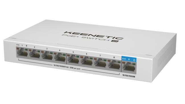 Switch KEENETIC 9 Ports 10/100/1000 - 8 ports PoE + - KN-4710-01-E - 0