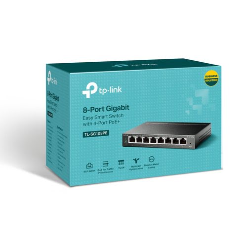 8 Port Easy Smart Switch with 4-Port PoE - Achat / Vente sur grosbill-pro.com - 2
