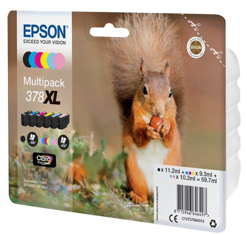 Ink/378XL Squirrel CLcMLmYK - Achat / Vente sur grosbill-pro.com - 1