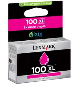 Cartouche N°100XL Magenta - 14N1070E pour imprimante Jet d'encre Lexmark - 0