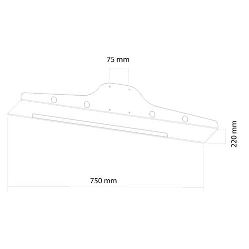 Keyboard and Mouse Holder VESA 75x75 - Achat / Vente sur grosbill-pro.com - 2