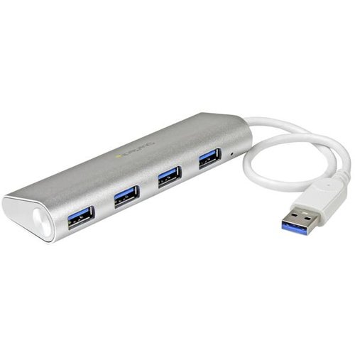 4 Port Portable USB 3.0 Hub - Aluminum - Achat / Vente sur grosbill-pro.com - 0