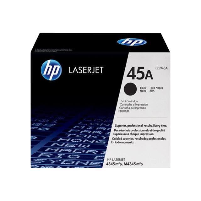 Toner Noir 18 000p - 45A  pour imprimante Laser HP - 0