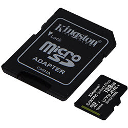 Micro SDHC 128Go Class 10 + Adapt SDCS2/128GB