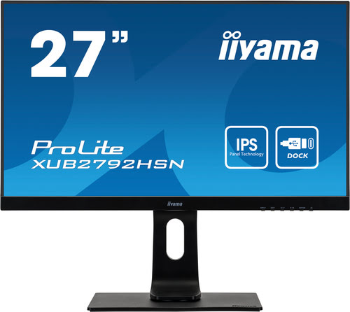 Grosbill Ecran PC Iiyama XUB2792HSN-B1 - 27" FHD/75Hz/IPS/4ms/Dock USB-C