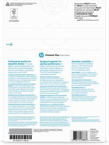 HP Premium Plus Semi-Glossy Photo Paper - Achat / Vente sur grosbill-pro.com - 2