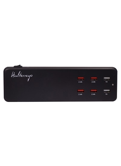 Chargeur secteur 6 ports USB - ACCHAUSB60 - Accessoire téléphonie Halterrego - 0