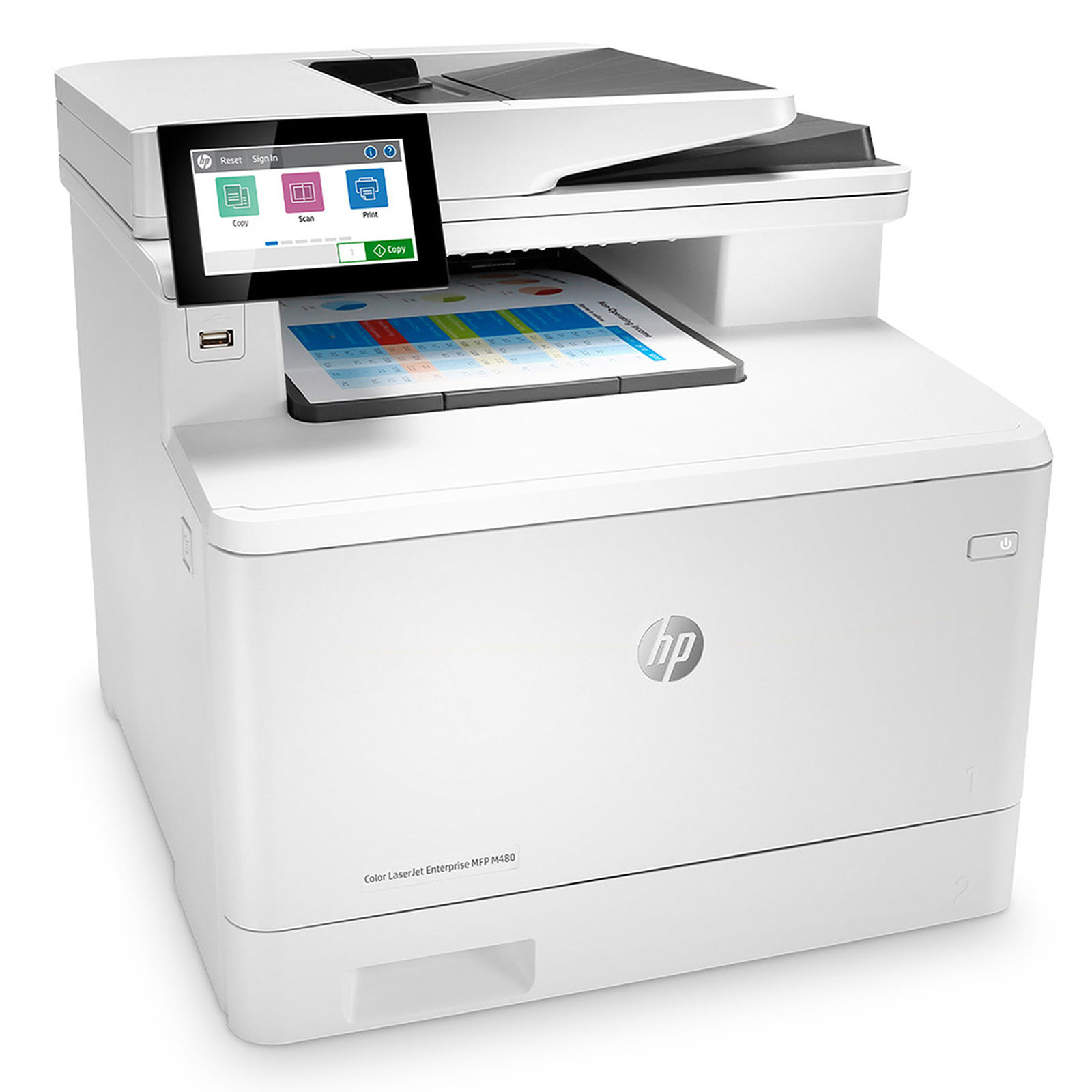 Imprimante multifonction HP Color LaserJet Entreprise M480f - 0