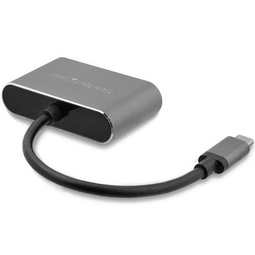 USB C to VGA and HDMI Adapter - Aluminum - Achat / Vente sur grosbill-pro.com - 1