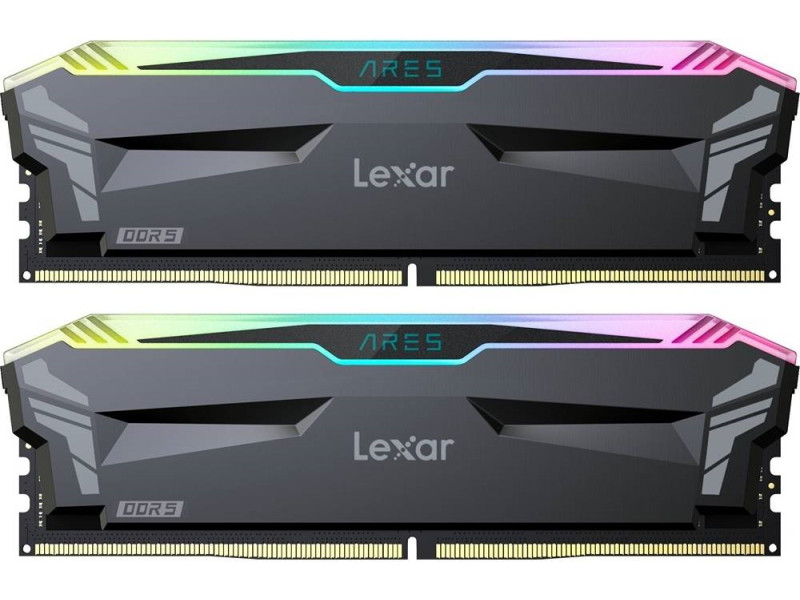 Lexar ARES RGB Black 32Go (2x16Go) DDR5 6400 - Mémoire PC Lexar sur grosbill-pro.com - 0