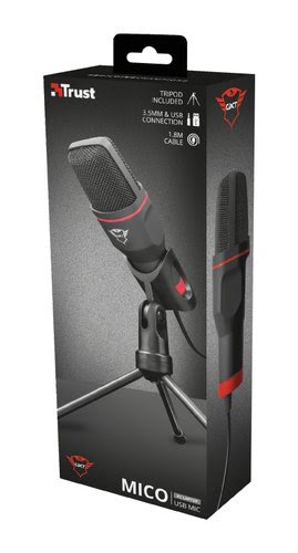 Trust Microphone Streaming Mico - Noir/USB/3,5mm/Trépied (23791) - Achat / Vente Accessoire Streaming / Vlogging  sur grosbill-pro.com - 7
