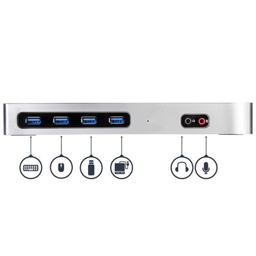 USB-C/USB 3.0 Docking Station Dual 4K - Achat / Vente sur grosbill-pro.com - 3