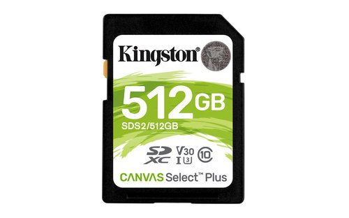 Grosbill Carte mémoire Kingston 512GB SDXC 100R C10 UHS-I U3 V30