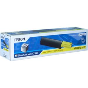 Toner Jaune 4000 pages - C13S050187 pour imprimante Laser Epson - 0