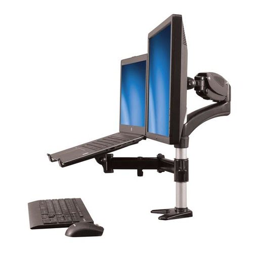 Single-Monitor Arm with Laptop Stand - Achat / Vente sur grosbill-pro.com - 0