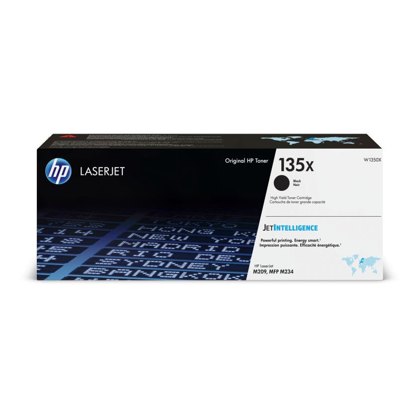 Toner Noir 135X 2400 pages - W1350X pour imprimante  HP - 0