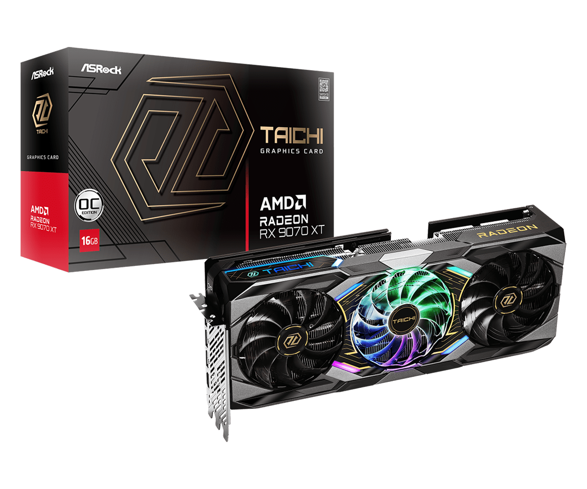 ASRock RX9070XT TC 16GO  - Carte graphique ASRock - grosbill-pro.com - 0