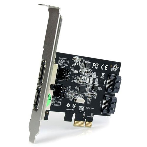 2Port PCIe SATA III eSATA Controller - Achat / Vente sur grosbill-pro.com - 1