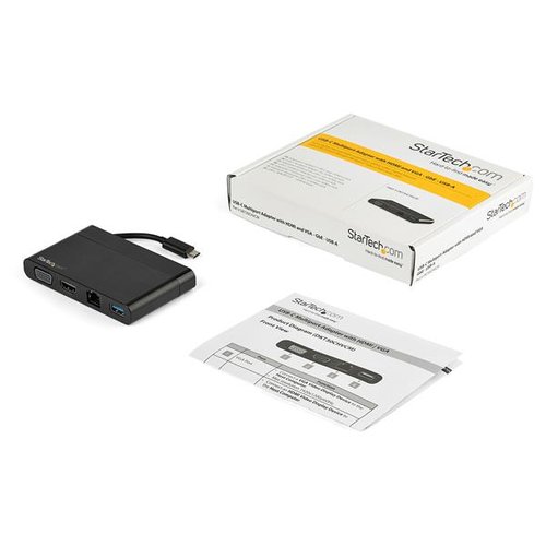 USB C Adapter - HDMI & VGA - 1xA - GbE - Achat / Vente sur grosbill-pro.com - 4