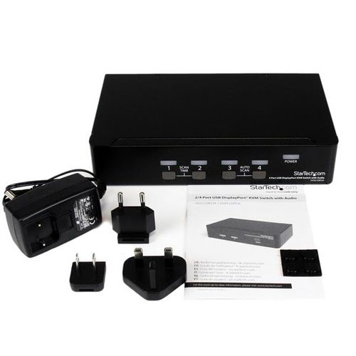 4 Port USB DisplayPort KVM Switch - Achat / Vente sur grosbill-pro.com - 3