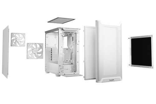 be quiet! PURE BASE 501 Airflow White Blanc - Boîtier PC - 3