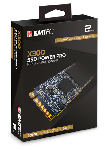 Emtec ECSSD2TX300  M.2 - Disque SSD Emtec - grosbill-pro.com - 1