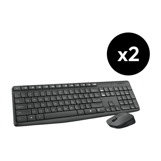 Logitech Wireless MK235 (x2) - Pack Clavier/Souris - grosbill-pro.com - 0