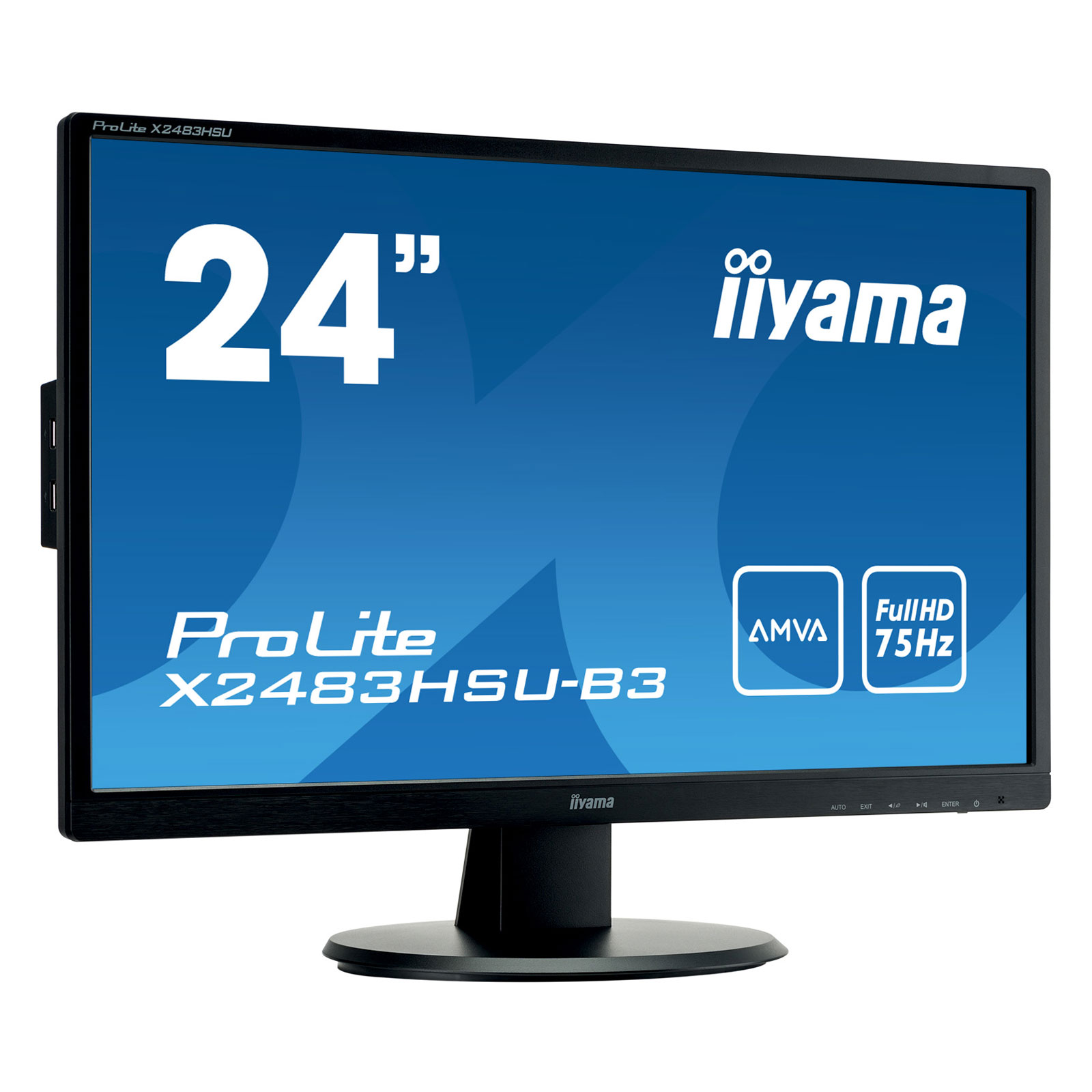 Iiyama 24"  X2483HSU-B3 -- - Ecran PC Iiyama - grosbill-pro.com - 0
