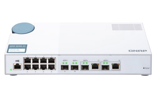 QSW-M408-2C 8 port 1Gbps 2 port 10G SF - Achat / Vente sur grosbill-pro.com - 1