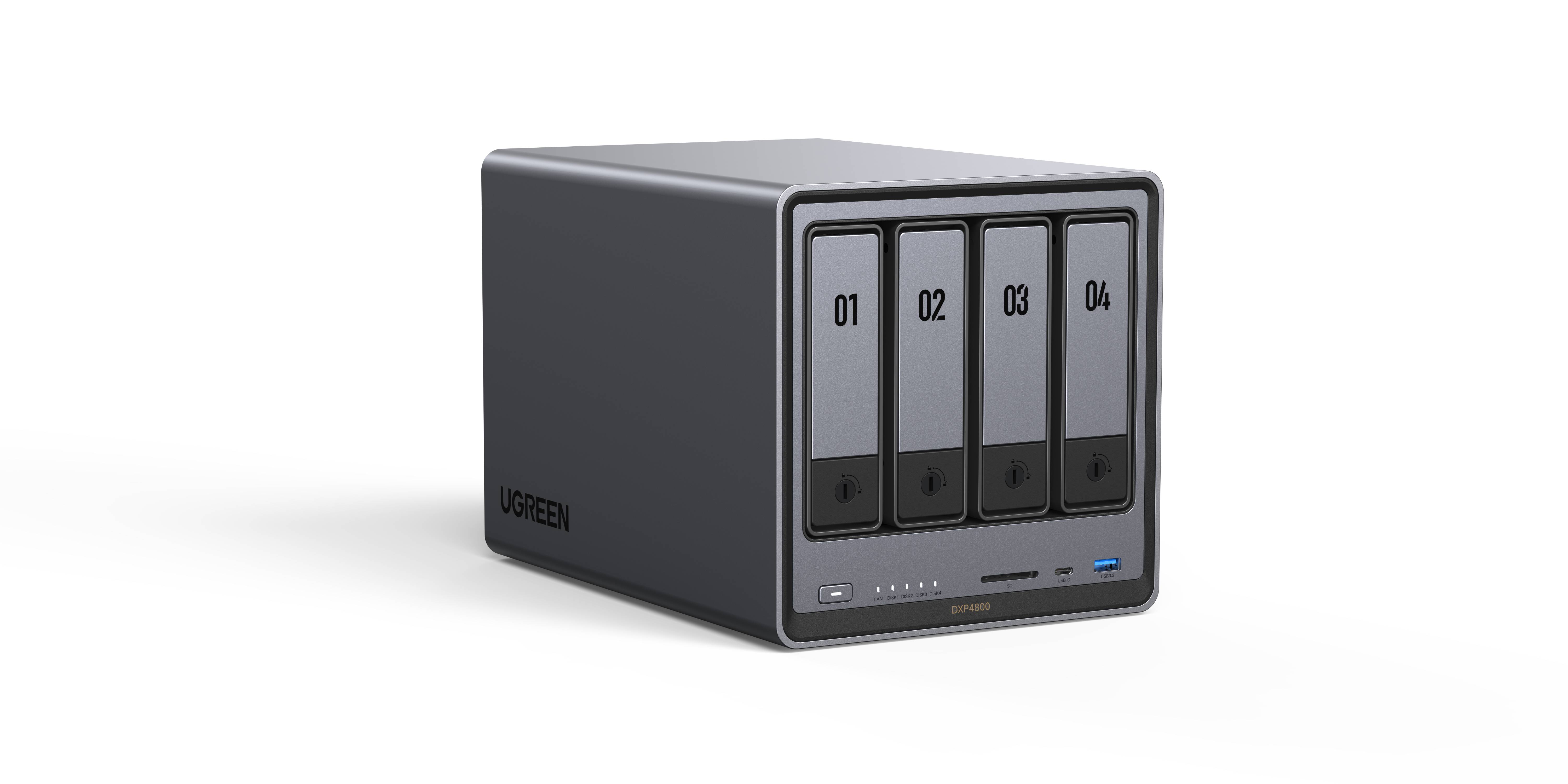UGREEN DXP4800 - 4 Baies avec 4 disques 8To IronWolf - Serveur NAS - 1