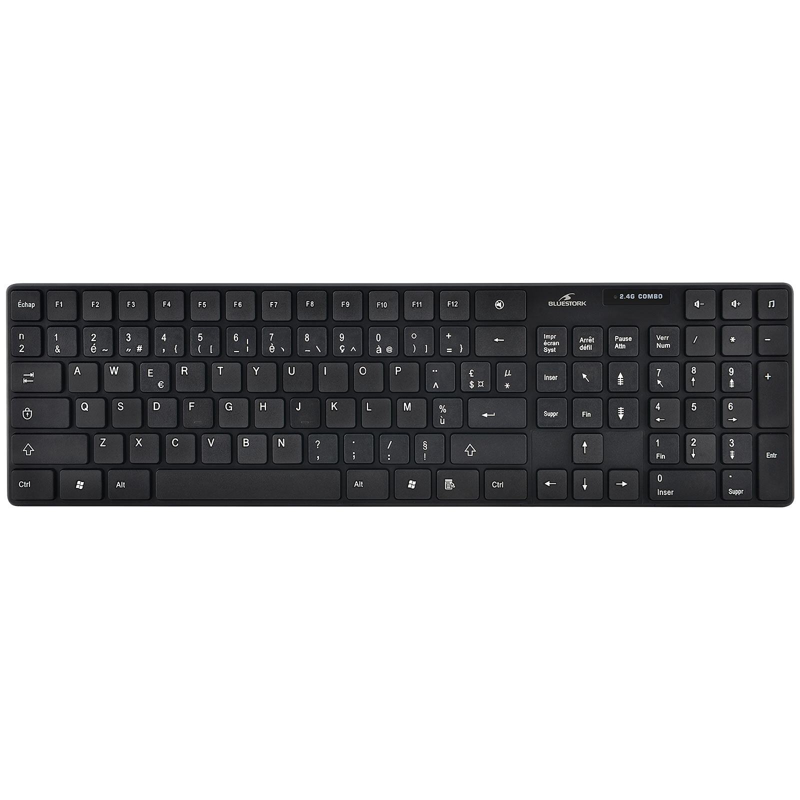 Bluestork Wireless Office Pack R Sans fil/Rechargeable/Noir - Pack Clavier/Souris - 1