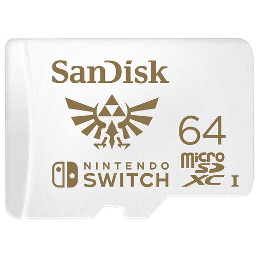 Grosbill Carte mémoire Sandisk MicroSDXC UHS-I card NintendoSwitch 64G