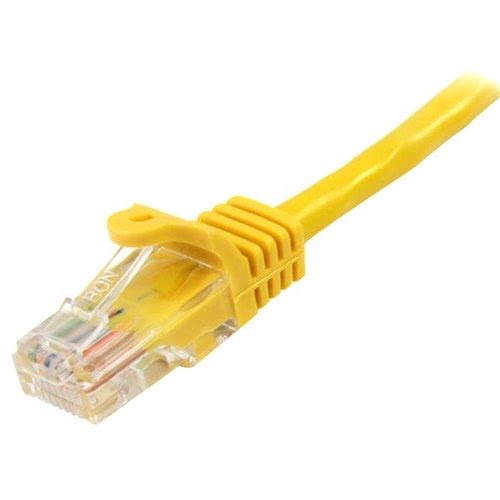 5m Yellow Snagless Cat5e Patch Cable - Achat / Vente sur grosbill-pro.com - 1